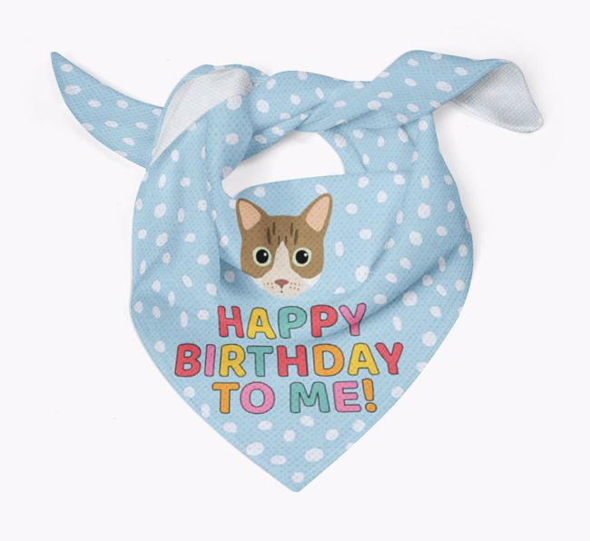 'Happy Birthday To Me' - Personalized {breedFullName} Bandana