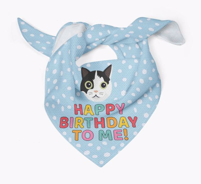 'Happy Birthday To Me' - Personalised {breedFullName} Bandana