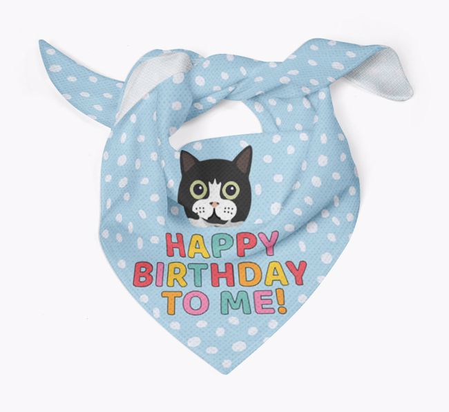 'Happy Birthday To Me' - Personalised {breedFullName} Bandana