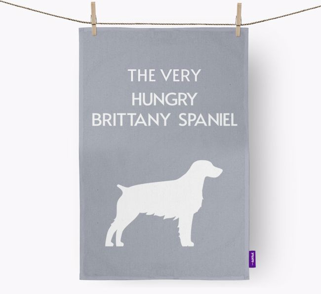 'The Very Hungry...' - Personalised {breedFullName} Tea Towel