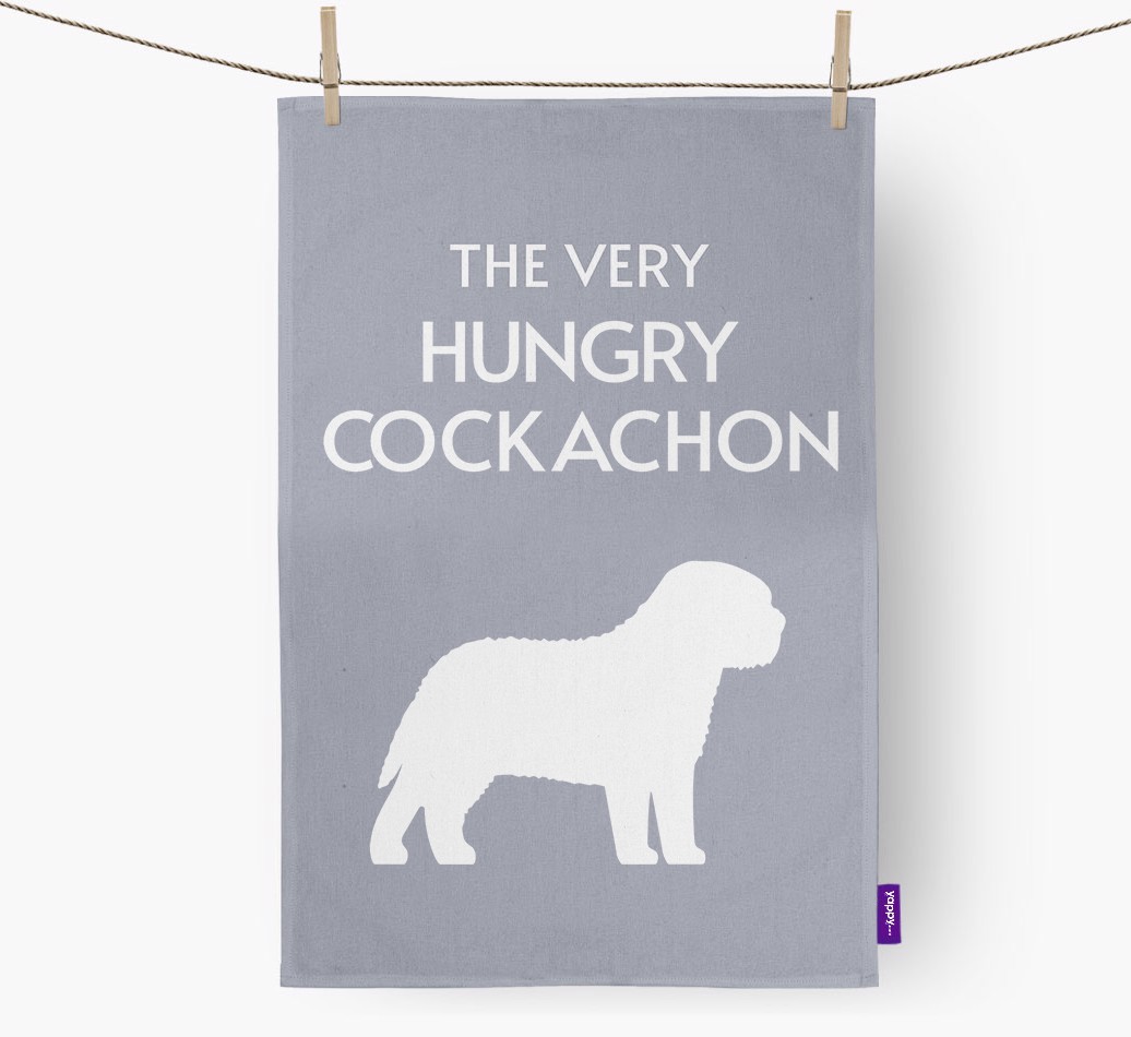 'The Very Hungry...' - Personalised {breedFullName} Tea Towel