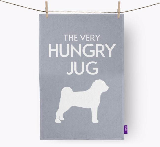 'The Very Hungry...' - Personalised {breedFullName} Tea Towel