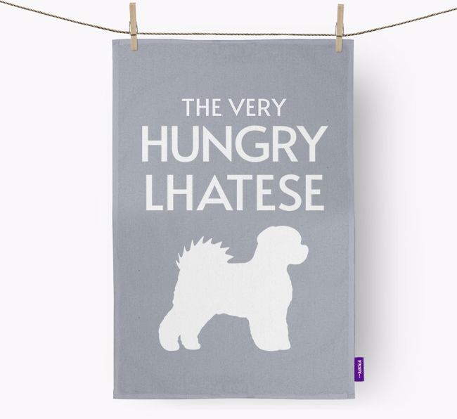'The Very Hungry...' - Personalized {breedFullName} Dish Towel