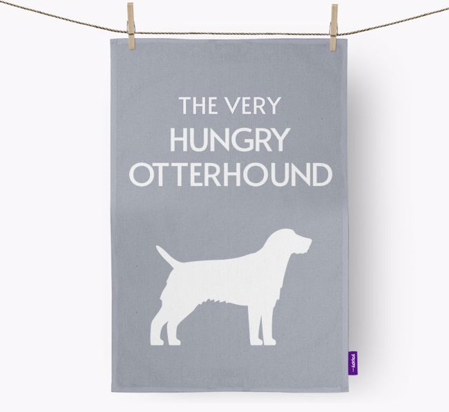 'The Very Hungry...' - Personalised {breedFullName} Tea Towel