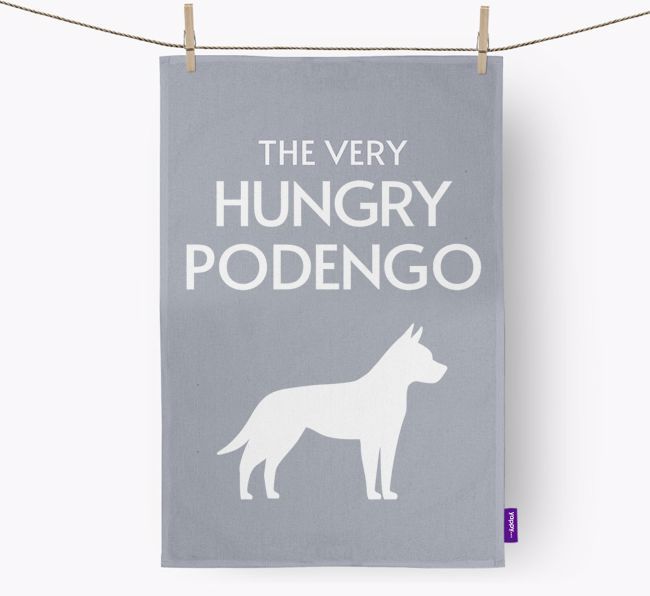 'The Very Hungry...' - Personalized {breedFullName} Dish Towel