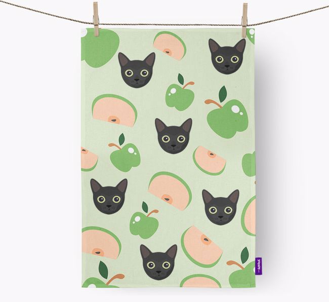 'Fruit Pattern' - Personalized {breedFullName} Dish Towel