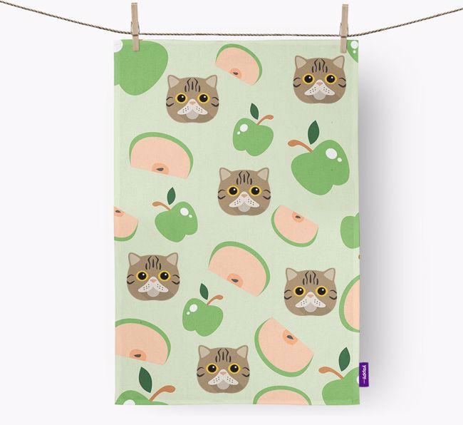 'Fruit Pattern' - Personalized {breedFullName} Dish Towel