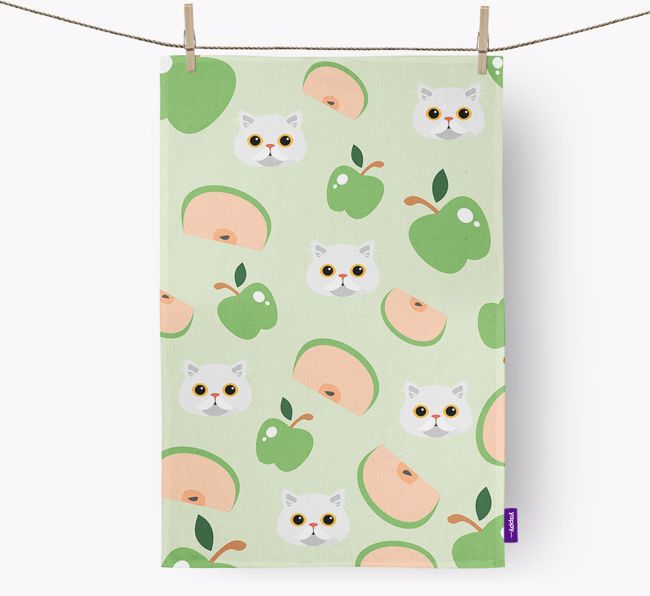'Fruit Pattern' - Personalized {breedFullName} Dish Towel