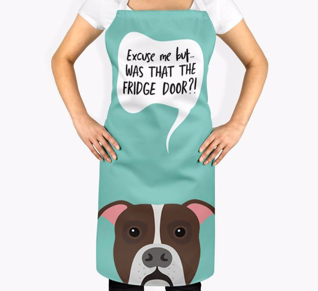 Was That The Fridge Door: Personalized {breedFullName} Apron