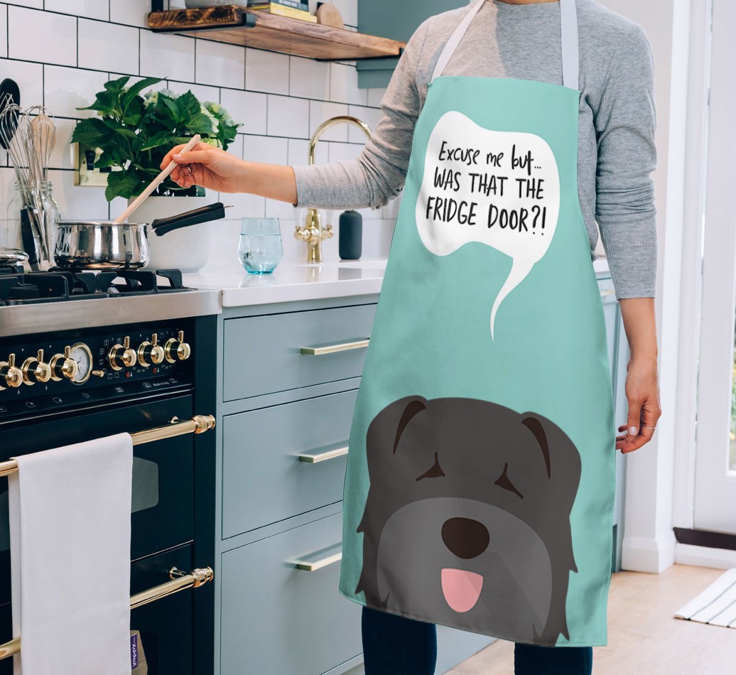 Was That The Fridge Door: Personalized {breedFullName} Apron