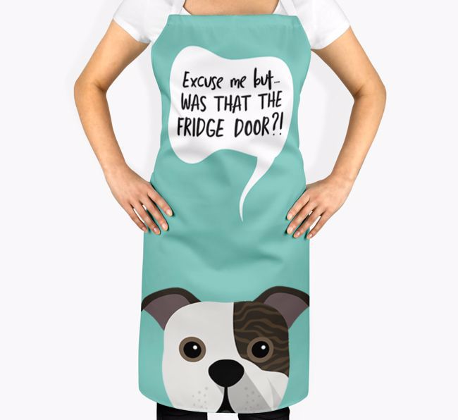 Was That The Fridge Door: Personalized {breedFullName} Apron