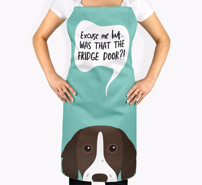 Was That The Fridge Door: Personalized {breedFullName} Apron