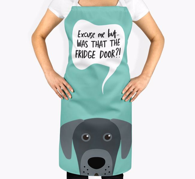 Was That The Fridge Door: Personalized {breedFullName} Apron