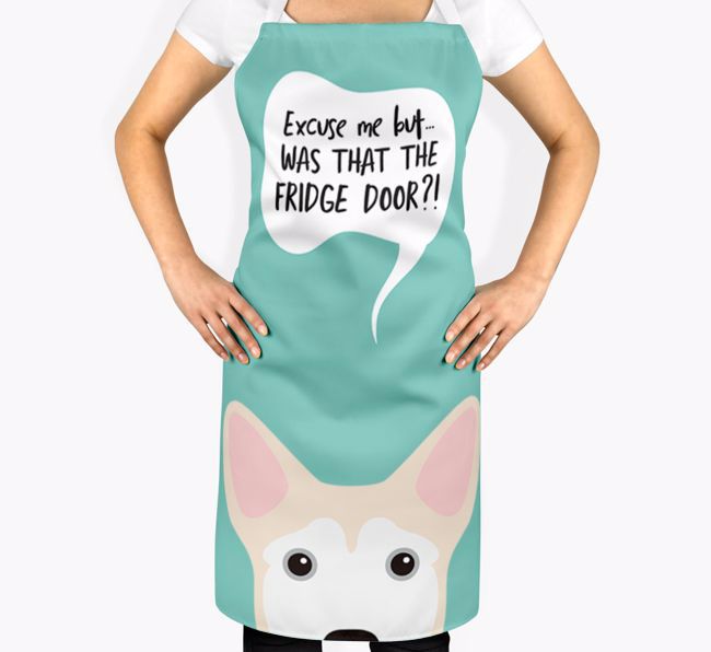 Was That The Fridge Door: Personalized {breedFullName} Apron