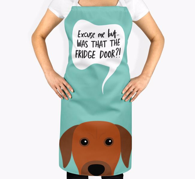 Was That The Fridge Door: Personalized {breedFullName} Apron