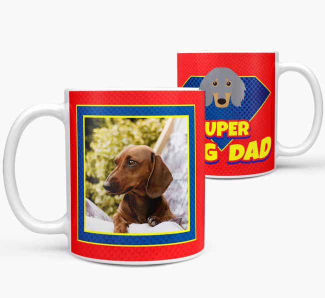 Personalised Photo Upload 'Super Dog Dad' Mug 