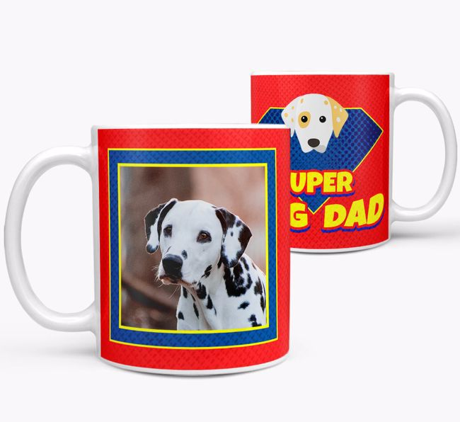 Personalised Photo Upload 'Super Dog Dad' Mug 