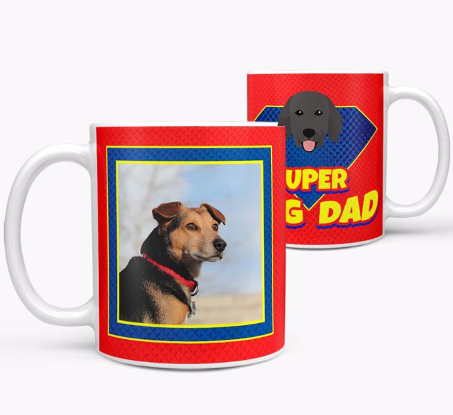 Personalised Photo Upload 'Super Dog Dad' Mug 