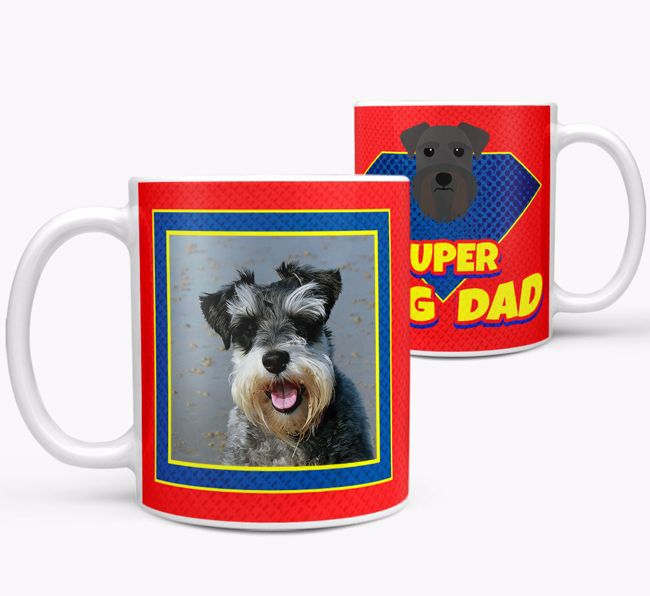 Personalised Photo Upload 'Super Dog Dad' Mug 