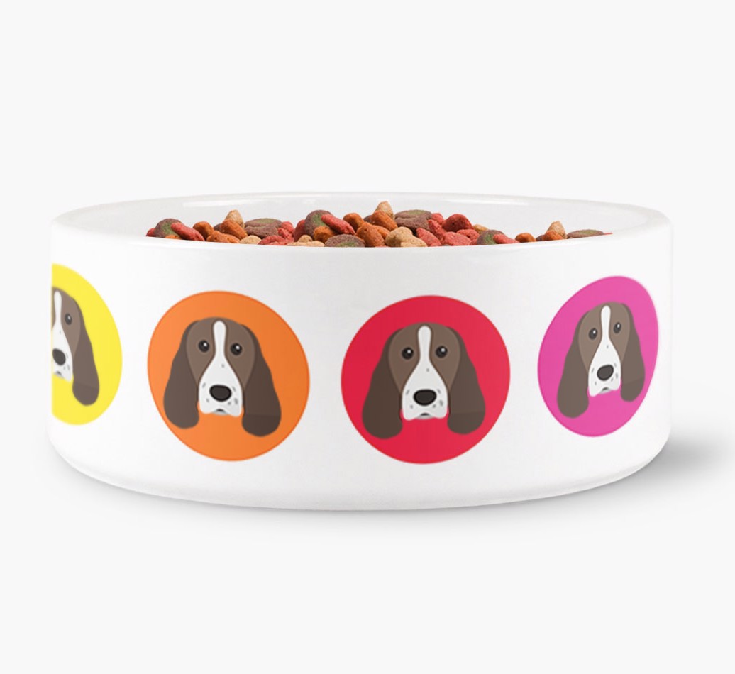 '{breedFullName} Icon Dog Bowl front view