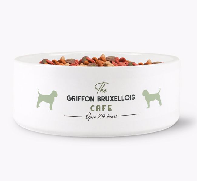 The {breedFullName} Cafe: Personalised Dog Bowl 