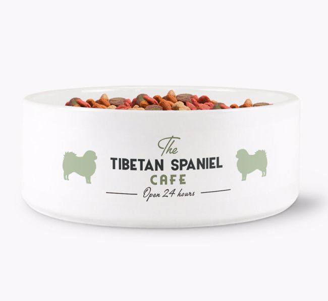 The {breedFullName} Cafe: Personalised Dog Bowl 