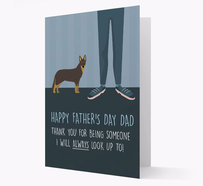 'Happy Father's Day Dad' - Personalised {breedFullName} Father's Day Card