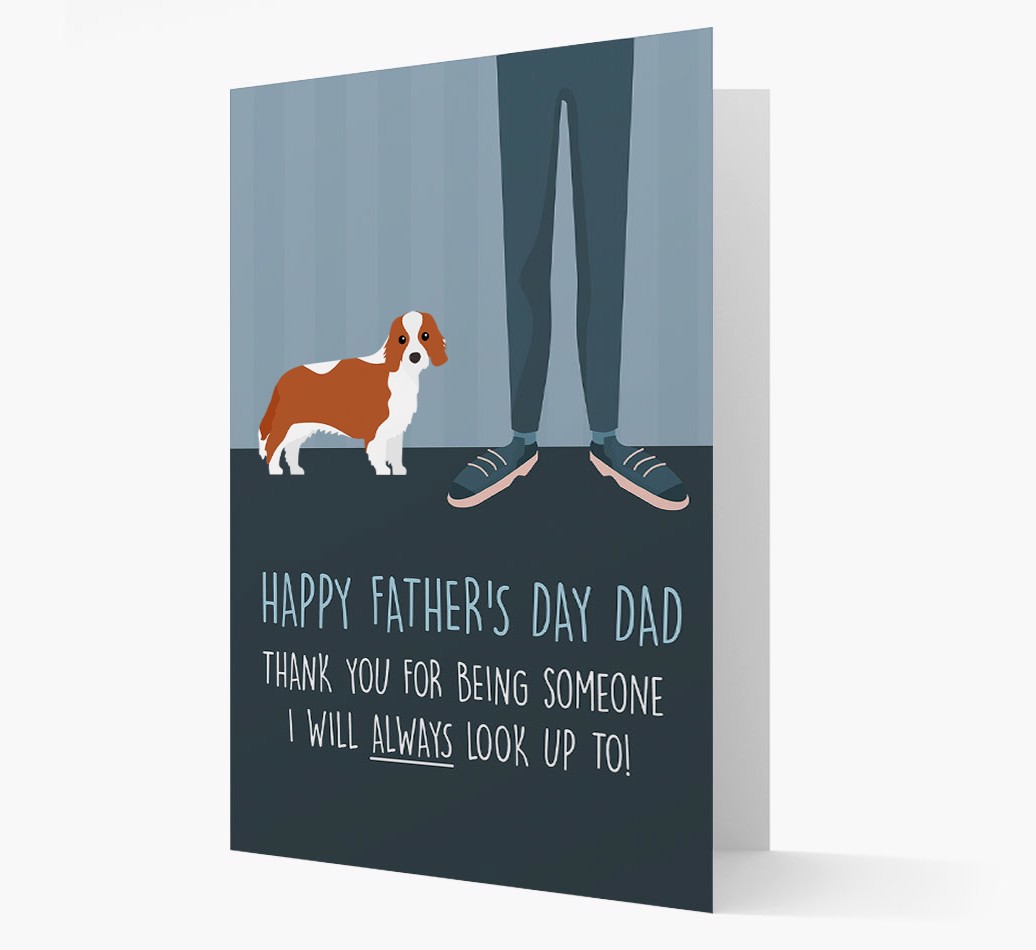 Happy Father's Day Dad - Personalized {breedFullName} Father's Day Card