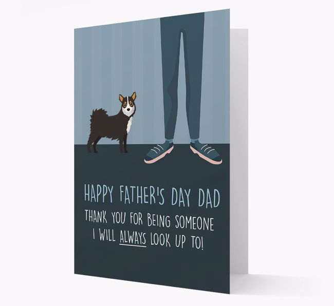 'Happy Father's Day Dad' - Personalized {breedFullName} Father's Day Card