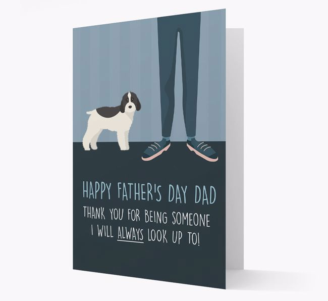 'Happy Father's Day Dad' - Personalized {breedFullName} Father's Day Card
