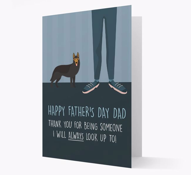 'Happy Father's Day Dad' - Personalised {breedFullName} Father's Day Card