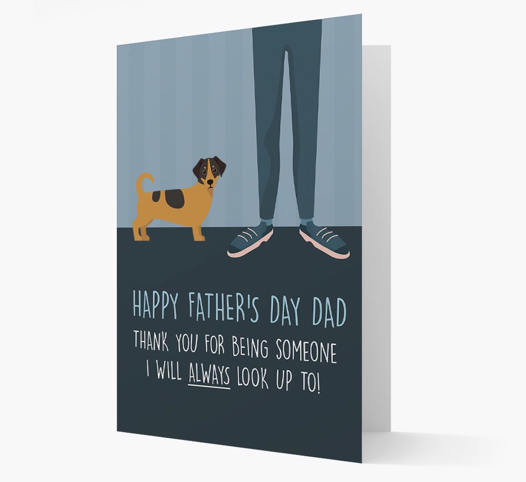 Happy Father's Day Dad - Personalised {breedFullName} Father's Day Card