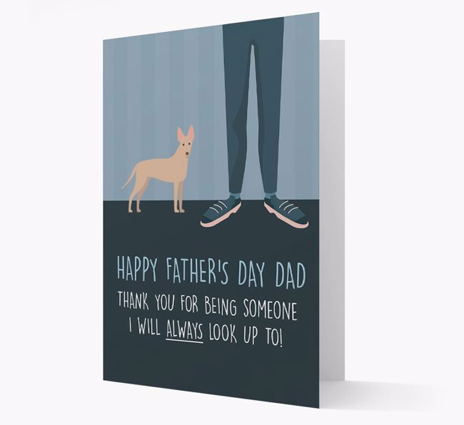 'Happy Father's Day Dad' - Personalized {breedFullName} Father's Day Card