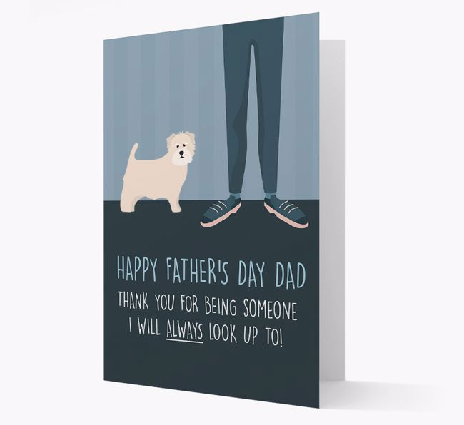 'Happy Father's Day Dad' - Personalised {breedFullName} Father's Day Card