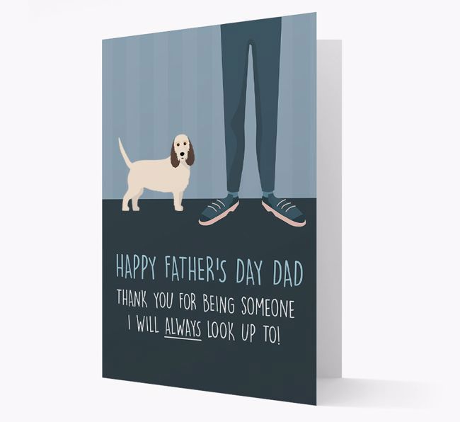 'Happy Father's Day Dad' - Personalized {breedFullName} Father's Day Card