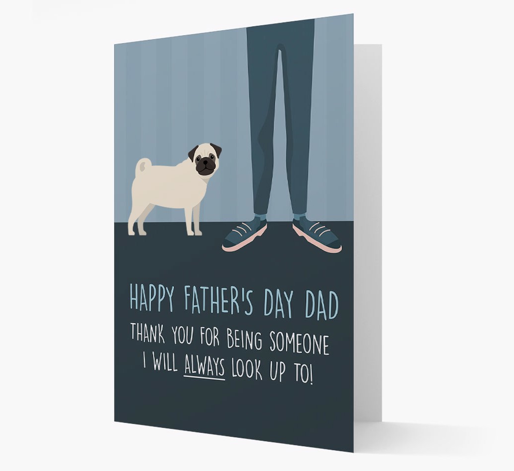 Happy Father's Day Dad - Personalised {breedFullName} Father's Day Card