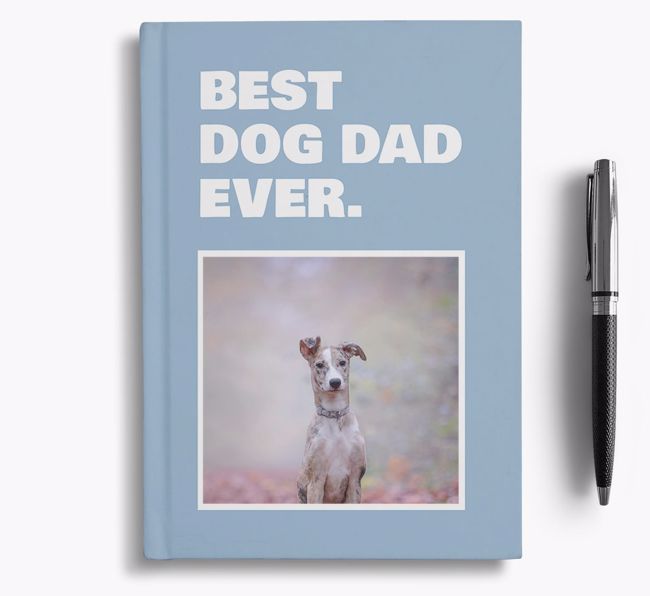 'Best Dog Dad Ever' - Personalized {breedFullName} Notebook