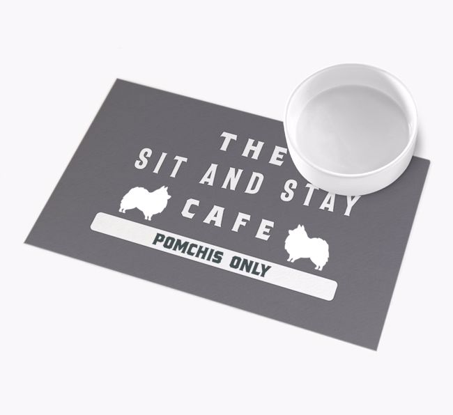 Sit and Stay Cafe: Personalised {breedFullName} Feeding Mat