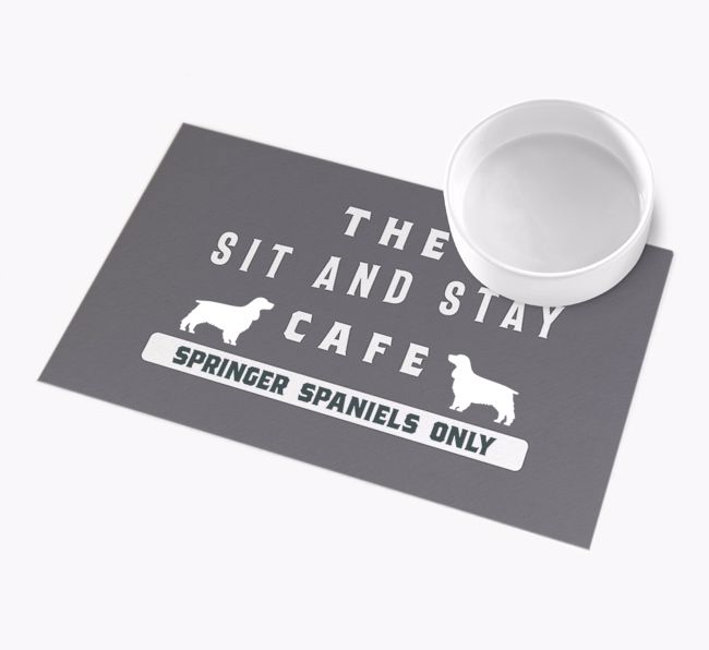 Sit and Stay Cafe: Personalised {breedFullName} Feeding Mat