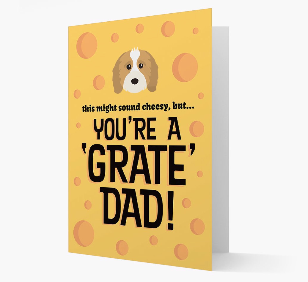 'You're a 'Grate' Dad!' - Personalized {breedFullName} Card front