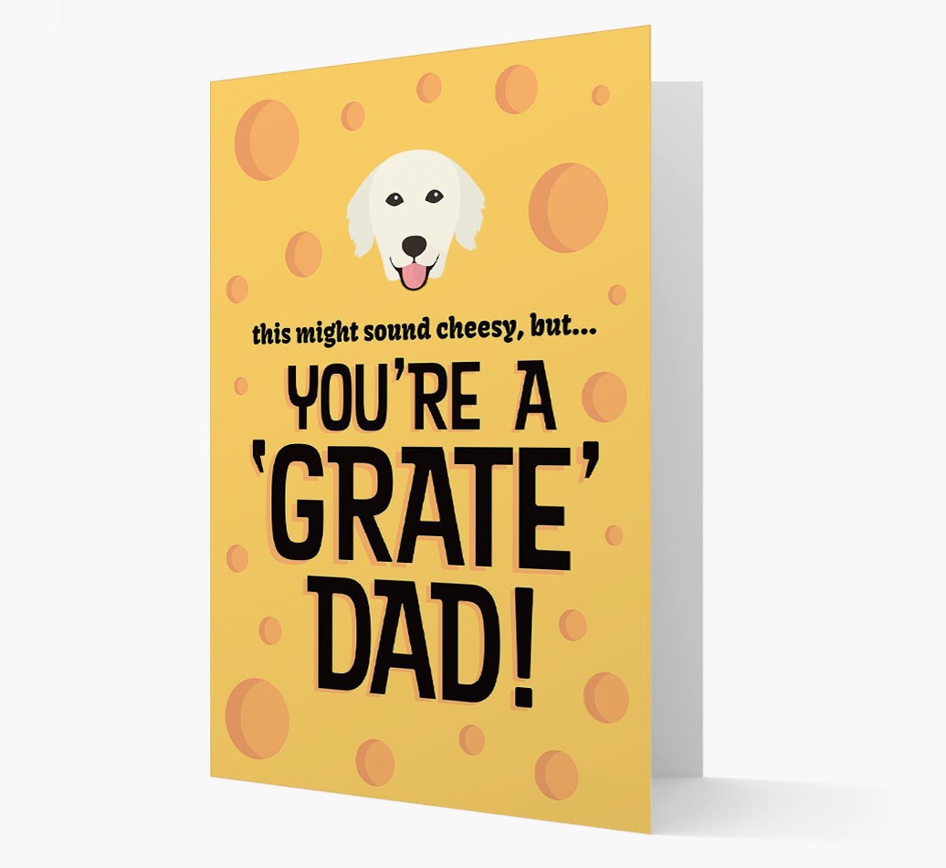 'You're a 'Grate' Dad!' - Personalized {breedFullName} Card front