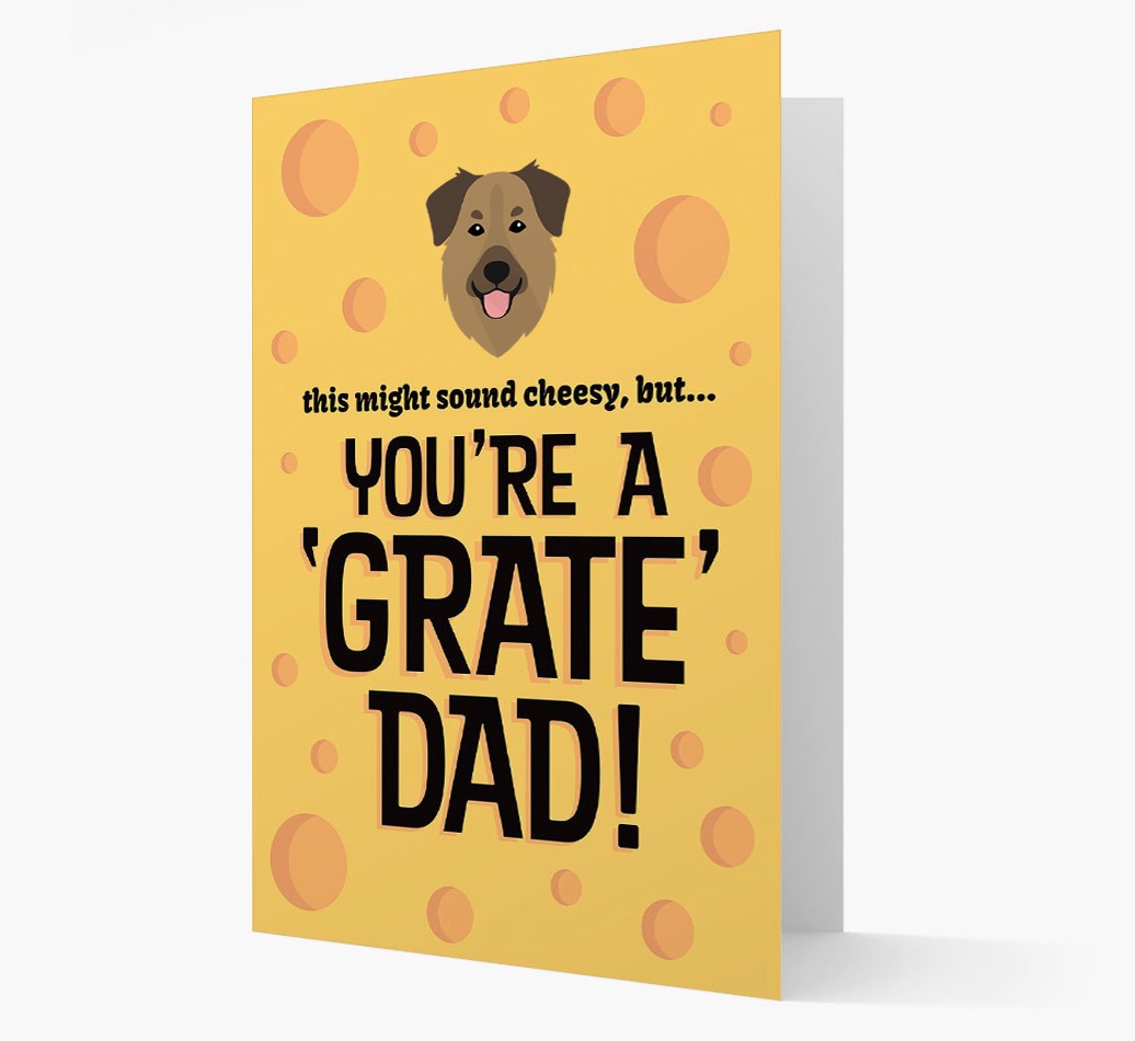 'You're a 'Grate' Dad!' - Personalized {breedFullName} Card front