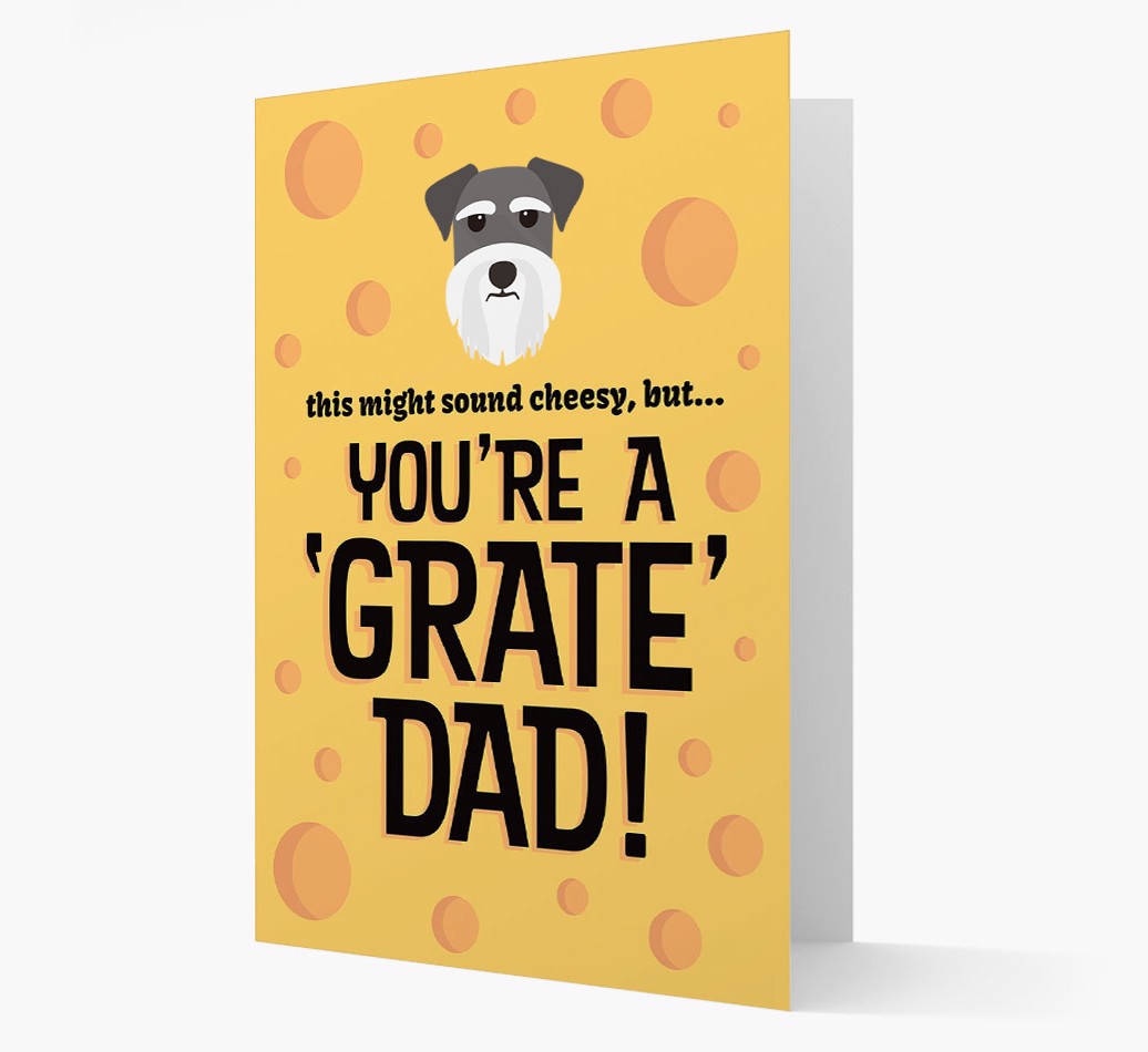 'You're a 'Grate' Dad!' - Personalised {breedFullName} Card front