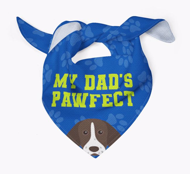 My Dad's Pawfect: Personalised {breedFullName} Bandana