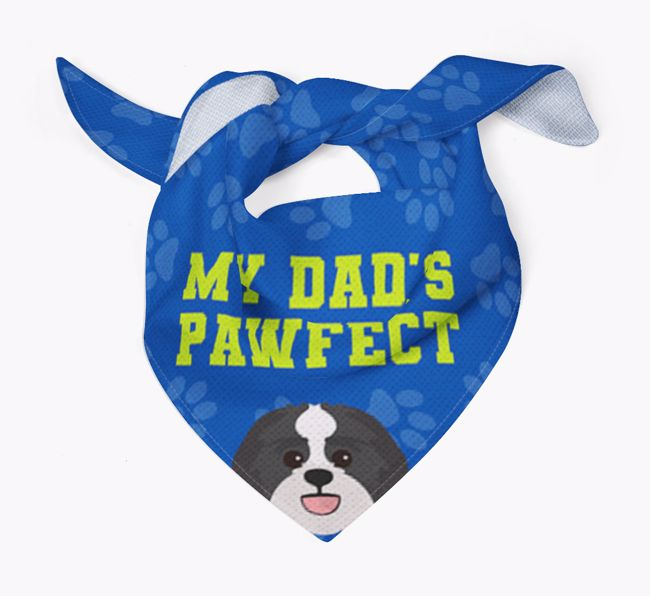 My Dad's Pawfect: Personalised {breedFullName} Bandana