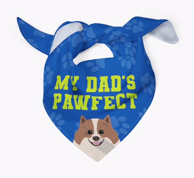 My Dad's Pawfect: Personalized {breedFullName} Bandana