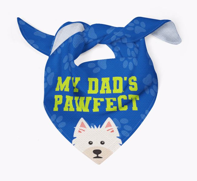 My Dad's Pawfect: Personalized {breedFullName} Bandana