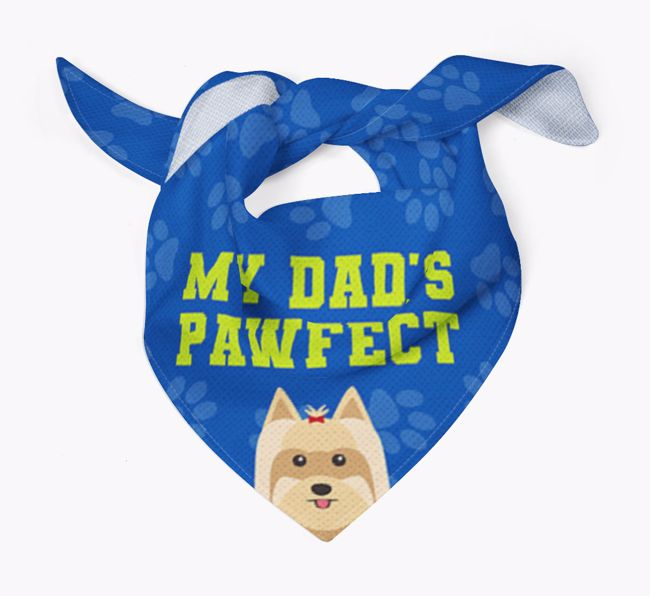 My Dad's Pawfect: Personalised {breedFullName} Bandana