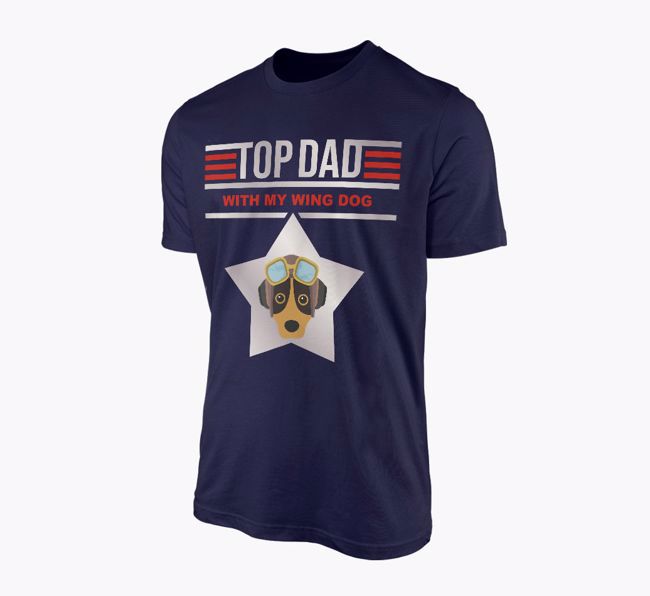 'Top Dad' - Personalised {breedFullName} Adult T-shirt