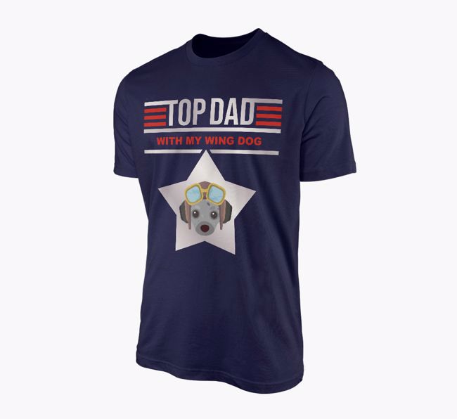 'Top Dad' - Personalised {breedFullName} Adult T-shirt